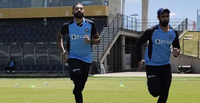 محمد سراج ، راہول ، پنت ، گل اور جڈیجہ کی نیٹ میں طویل پرایکٹس